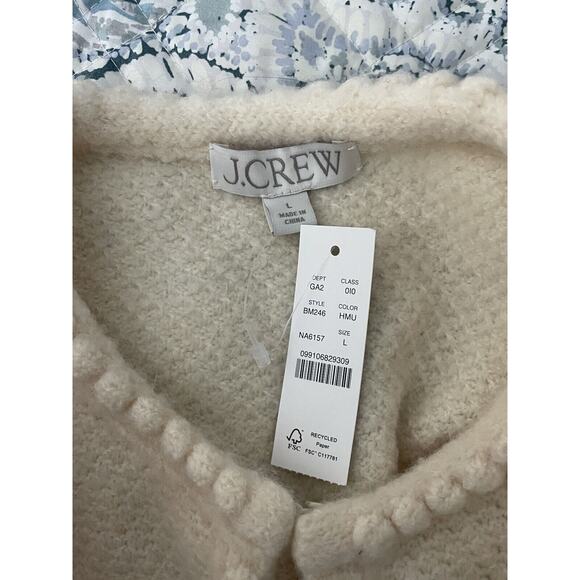 J. Crew Odette sweater lady jacket with jewel buttons size large - Picture 8 of 8